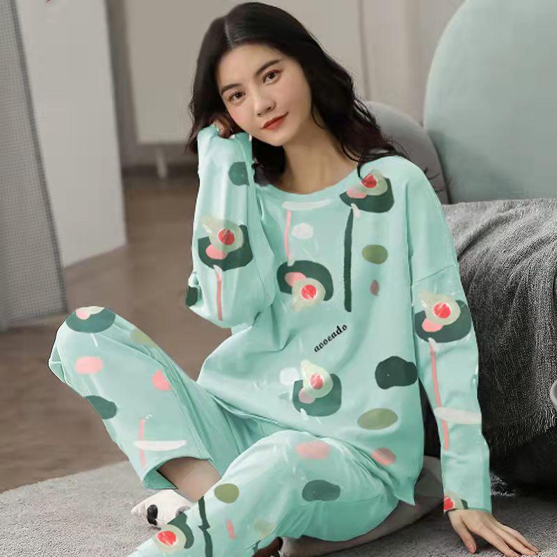 Novo Pijama Feminino de Outono e Inverno: Manga Longa para Conforto e Estilo na Estação Mais Fria