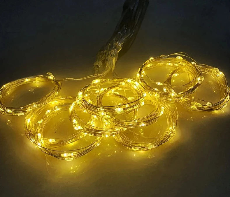 Cortina de Luz LED de 3 metros: Ambiente Iluminado com Controle Remoto USB - Loja Universo 4V