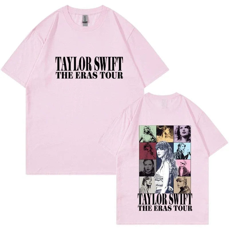 Camiseta Manga Curta Turnê Mundial Taylor Swift: Estilo Unissex para Fãs - Loja Universo 4V