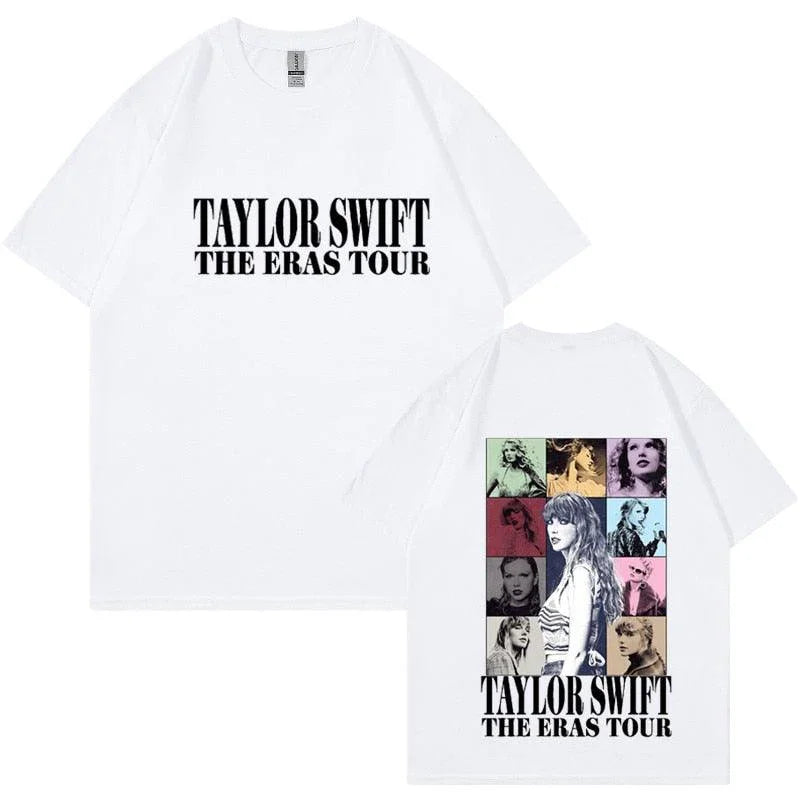 Camiseta Manga Curta Turnê Mundial Taylor Swift: Estilo Unissex para Fãs - Loja Universo 4V