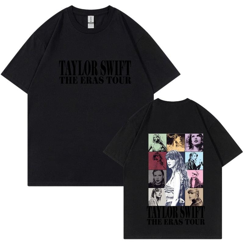 Camiseta Manga Curta Turnê Mundial Taylor Swift: Estilo Unissex para Fãs