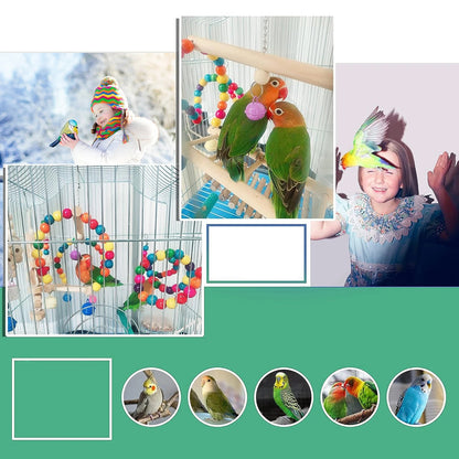 Kit de Brinquedos para Pássaros – 7 ou 16 Peças de Brinquedos Variados