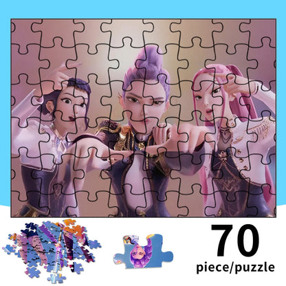 Quebra-Cabeça KPOP Demon Hunters – 70 Peças