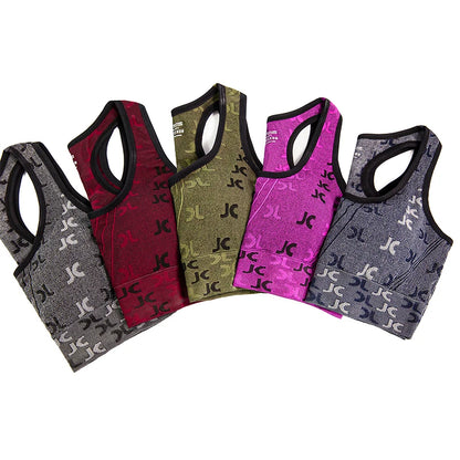 Conjunto Feminino de Roupas para Yoga - Seamless, Cintura Alta, Estampa Minimalista