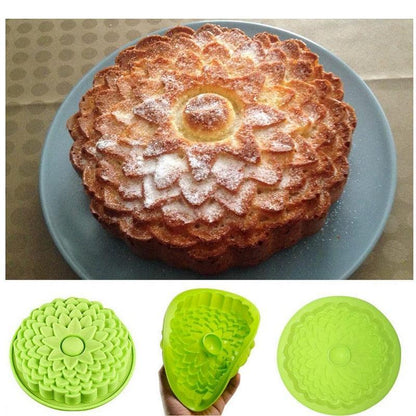 Assadeira de Silicone Molde de Bolo Antiaderente Design em Espiral