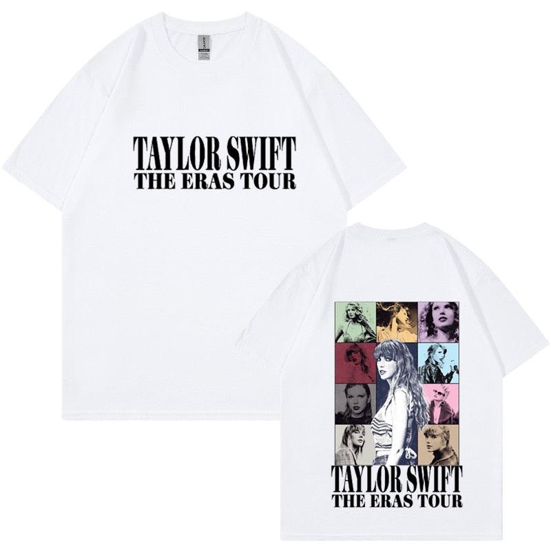 Camiseta Manga Curta Turnê Mundial Taylor Swift: Estilo Unissex para Fãs