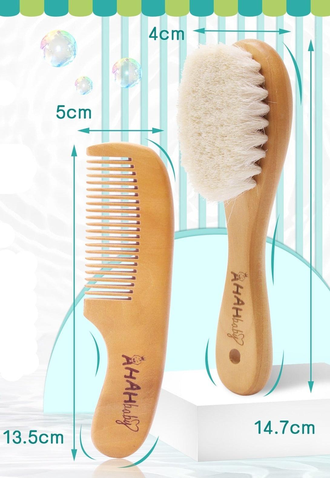 Conjunto de Escova e Pente de Bebê para Banho: Cuidado Delicado desde o Primeiro Banho - Loja Universo 4V