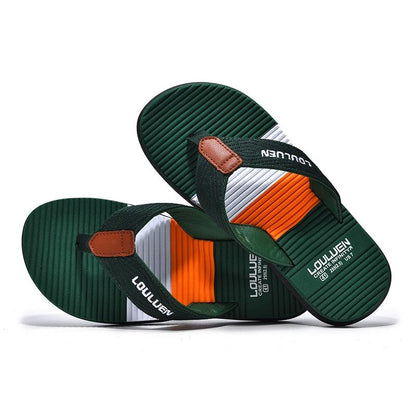 Chinelos Masculinos Moda Praia: Conforto e Respirabilidade para o Ar Livre - Loja Universo 4V