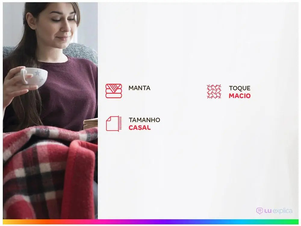 Cobertores de Casal 100% Poliéster Jolitex