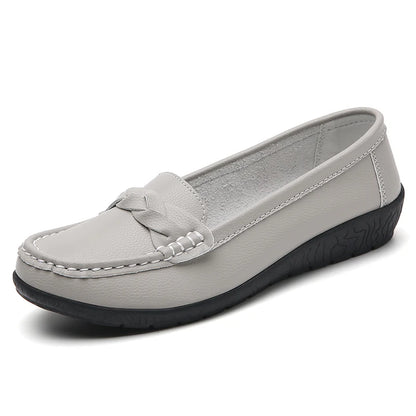 Mocassim Feminino de Couro Legítimo