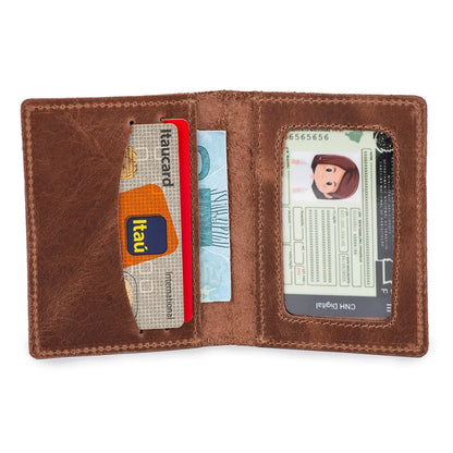 Carteira Masculina Porta Cartão Slim Couro Promoção