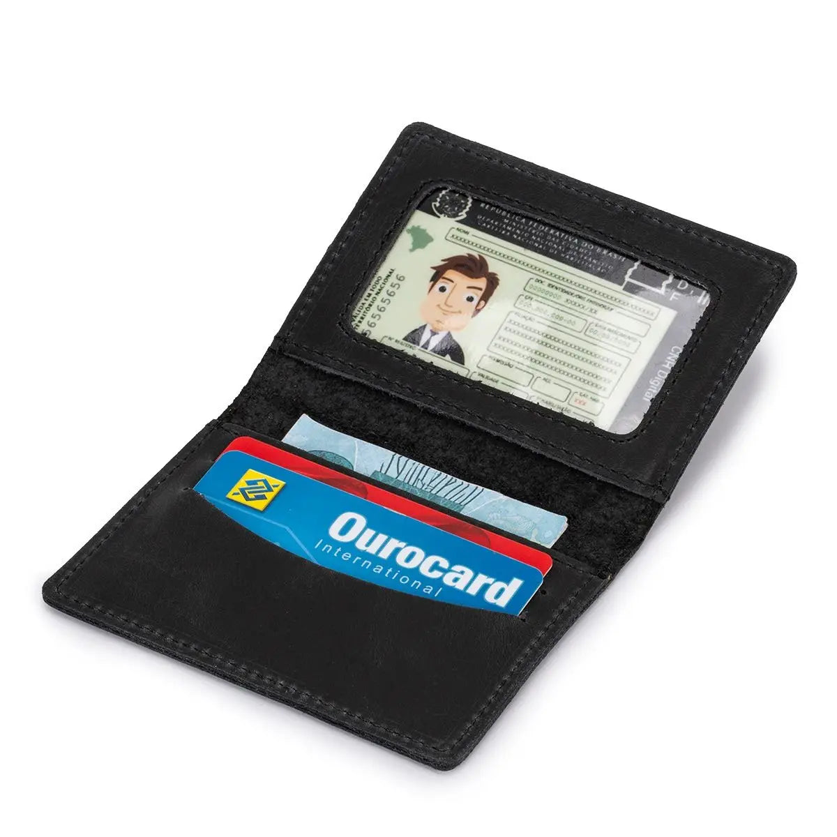 Carteira Masculina Porta Cartão Slim Couro Promoção