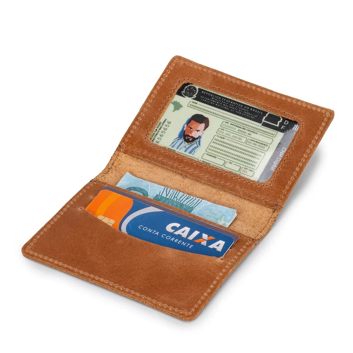 Carteira Masculina Porta Cartão Slim Couro Promoção