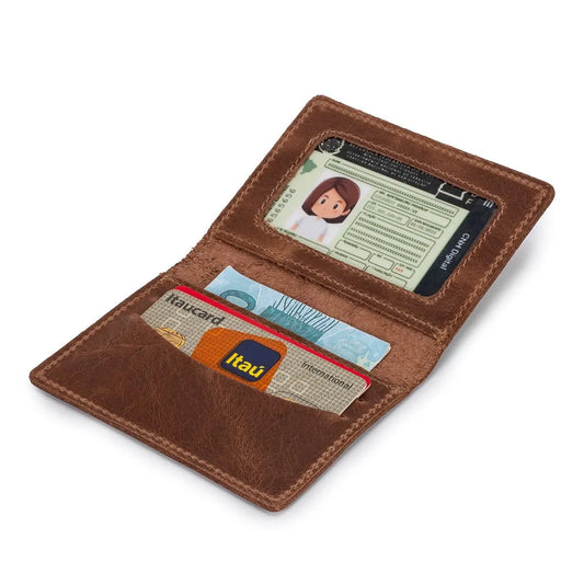 Carteira Masculina Porta Cartão Slim Couro Promoção