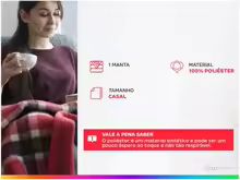 Cobertores de Casal 100% Poliéster Jolitex