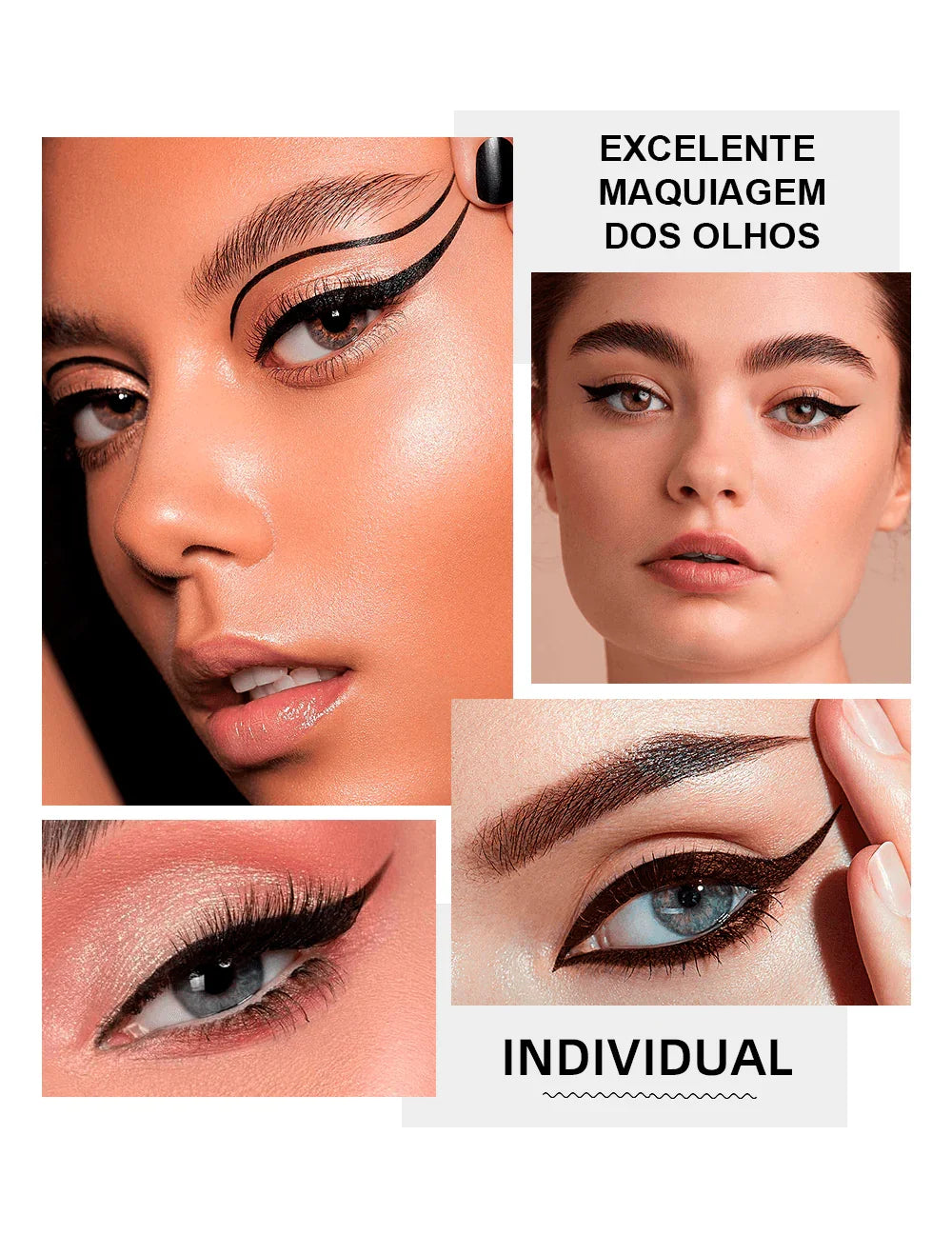 Lápis Delineador Líquido Preto à Prova d'Água: Longa Duração para um Olhar Perfeito - Loja Universo 4V