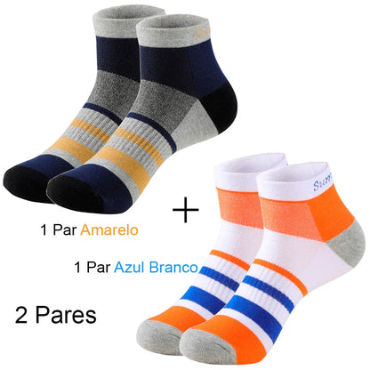 Meias Esportivas Masculinas Coloridas