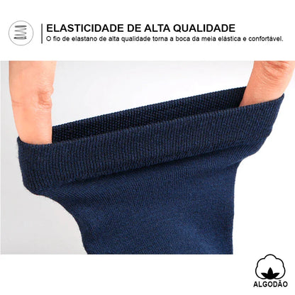 Meias de Algodão Masculinas: Novos Estilos em Pacote com 10 Pares - Loja Universo 4V