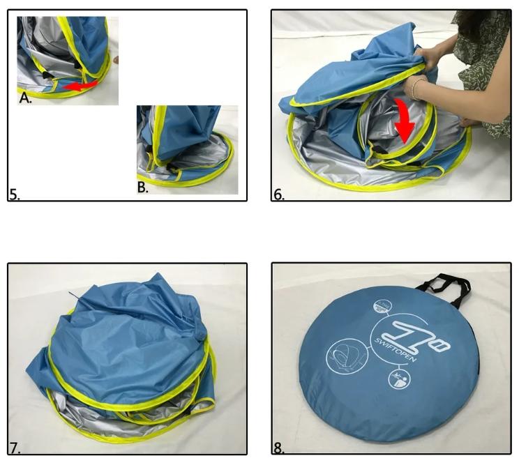 Tenda portátil da praia do bebê com Proteção UV Sun Shelter - Loja Universo 4V