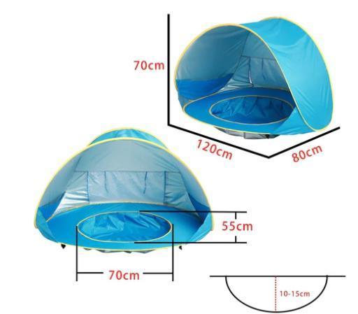 Tenda Infantil Tesouro: Diversão ao Ar Livre com Proteção Solar! - Loja Universo 4V