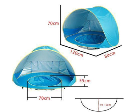 Tenda Infantil Tesouro: Diversão ao Ar Livre com Proteção Solar! - Loja Universo 4V