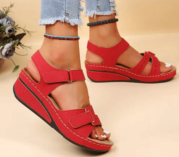 LULU-Sandálias Femininas de Cunha: Estilo e Conforto para os Pés Femininos - Loja Universo 4V