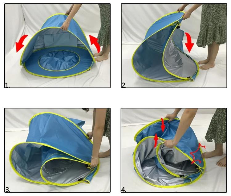 Tenda portátil da praia do bebê com Proteção UV Sun Shelter - Loja Universo 4V