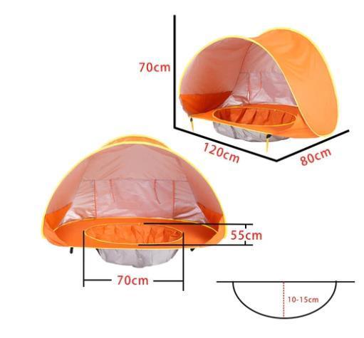 Tenda Infantil Tesouro: Diversão ao Ar Livre com Proteção Solar! - Loja Universo 4V