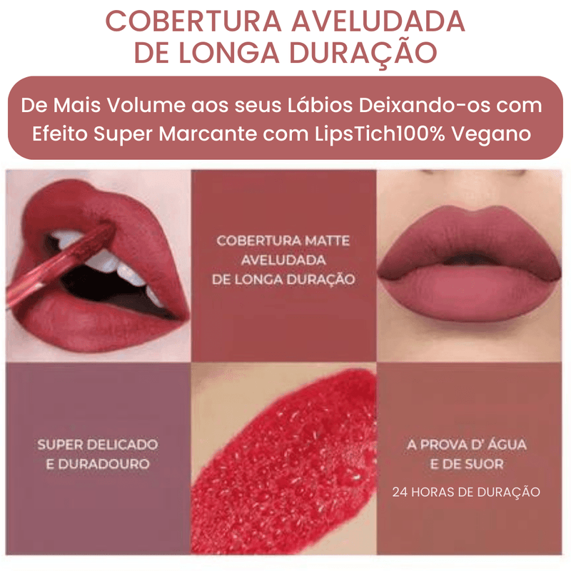 LipsTick™ 3: Bálsamo Labial Revitalizante para os Lábios - Hidratação Intensa