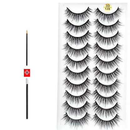 Novo Kit com 10 Pares de Cílios Longos: Realce Seu Olhar com Volume e Elegância - Loja Universo 4V