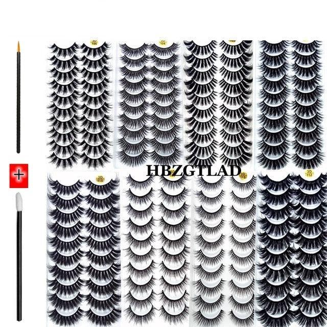 Novo Kit com 10 Pares de Cílios Longos: Realce Seu Olhar com Volume e Elegância - Loja Universo 4V