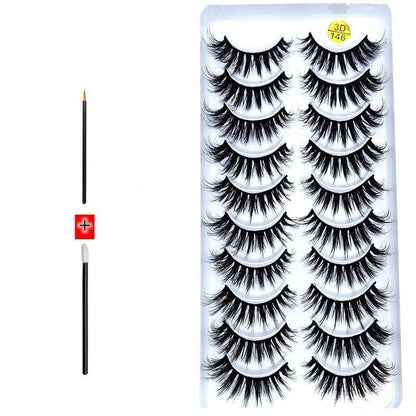 Novo Kit com 10 Pares de Cílios Longos: Realce Seu Olhar com Volume e Elegância - Loja Universo 4V