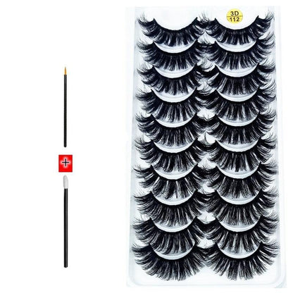 Novo Kit com 10 Pares de Cílios Longos: Realce Seu Olhar com Volume e Elegância - Loja Universo 4V