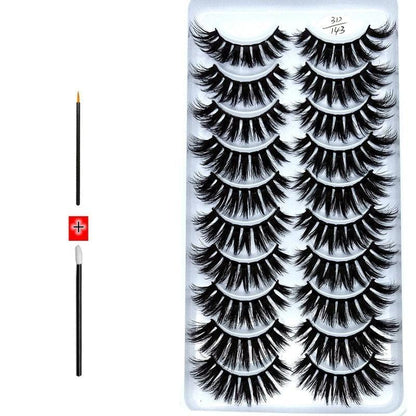 Novo Kit com 10 Pares de Cílios Longos: Realce Seu Olhar com Volume e Elegância - Loja Universo 4V