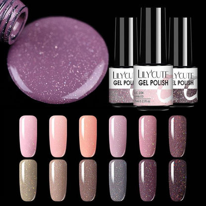 LILYCUTE 7ML Gel Unha Polonesa Nude: Semi-Permanente - Loja Universo 4V