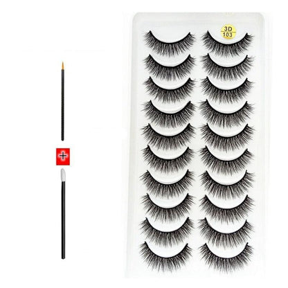 Novo Kit com 10 Pares de Cílios Longos: Realce Seu Olhar com Volume e Elegância - Loja Universo 4V