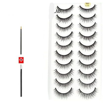 Novo Kit com 10 Pares de Cílios Longos: Realce Seu Olhar com Volume e Elegância - Loja Universo 4V