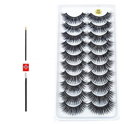 Novo Kit com 10 Pares de Cílios Longos: Realce Seu Olhar com Volume e Elegância - Loja Universo 4V