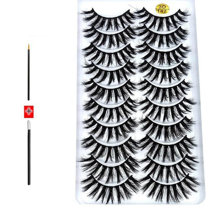 Novo Kit com 10 Pares de Cílios Longos: Realce Seu Olhar com Volume e Elegância - Loja Universo 4V