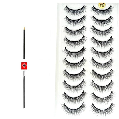 Novo Kit com 10 Pares de Cílios Longos: Realce Seu Olhar com Volume e Elegância - Loja Universo 4V
