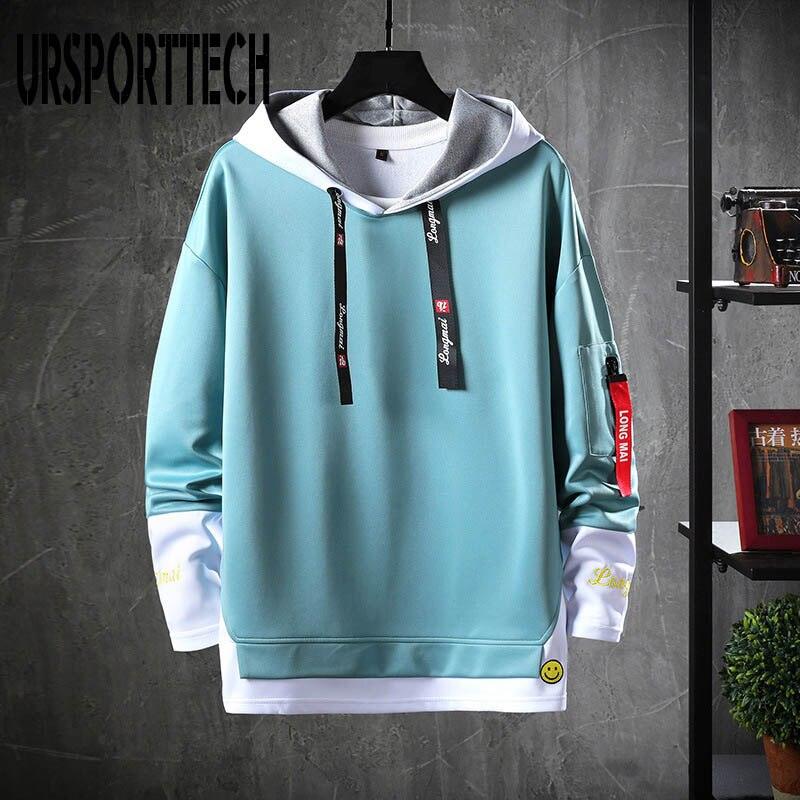 Hoodies masculinos de outono moletons masculinos manga longa