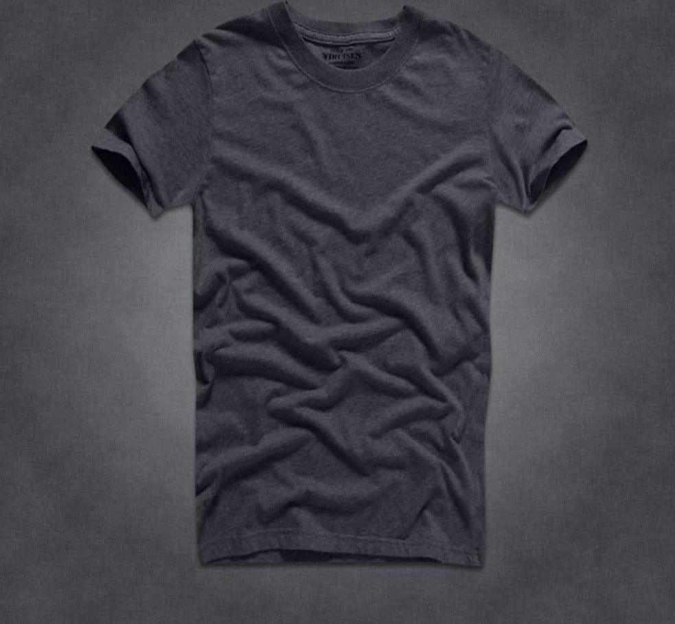 Camisas para Homem 100% Algodão Gola-o e Manga Curta