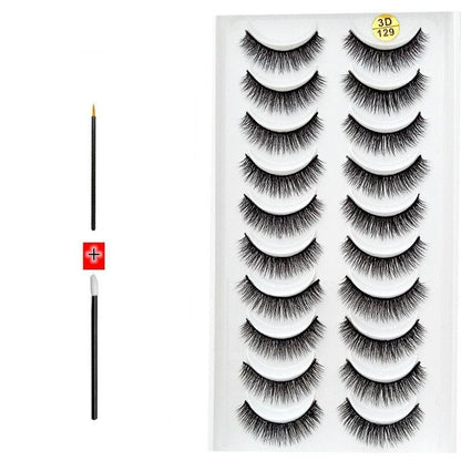 Novo Kit com 10 Pares de Cílios Longos: Realce Seu Olhar com Volume e Elegância - Loja Universo 4V