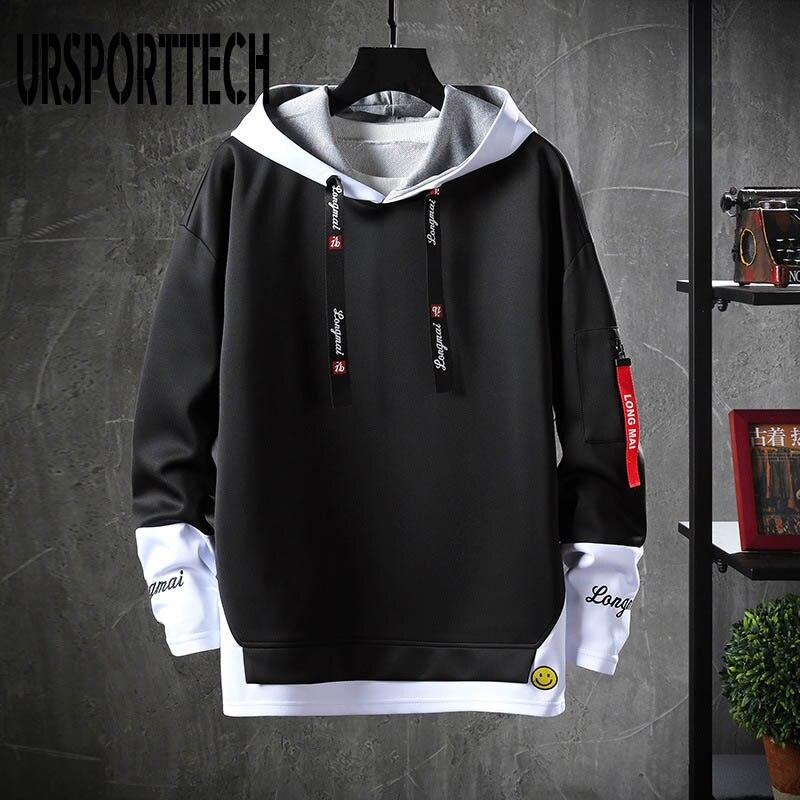 Hoodies masculinos de outono moletons masculinos manga longa