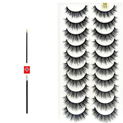 Novo Kit com 10 Pares de Cílios Longos: Realce Seu Olhar com Volume e Elegância - Loja Universo 4V