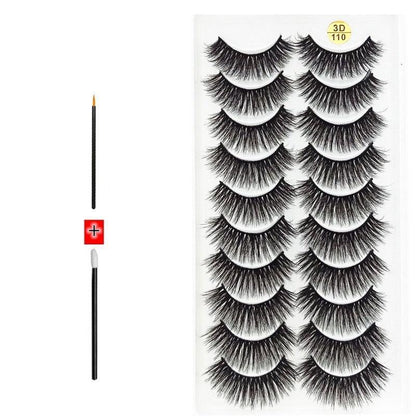 Novo Kit com 10 Pares de Cílios Longos: Realce Seu Olhar com Volume e Elegância - Loja Universo 4V