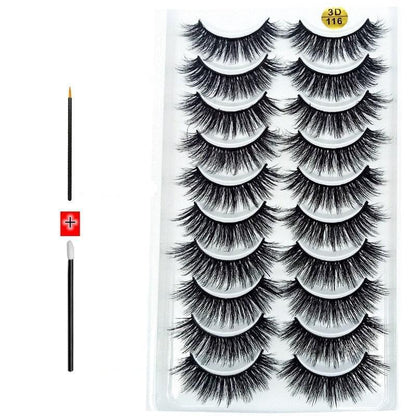 Novo Kit com 10 Pares de Cílios Longos: Realce Seu Olhar com Volume e Elegância - Loja Universo 4V