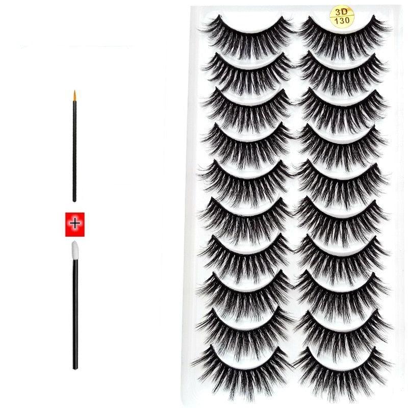 Novo Kit com 10 Pares de Cílios Longos: Realce Seu Olhar com Volume e Elegância - Loja Universo 4V