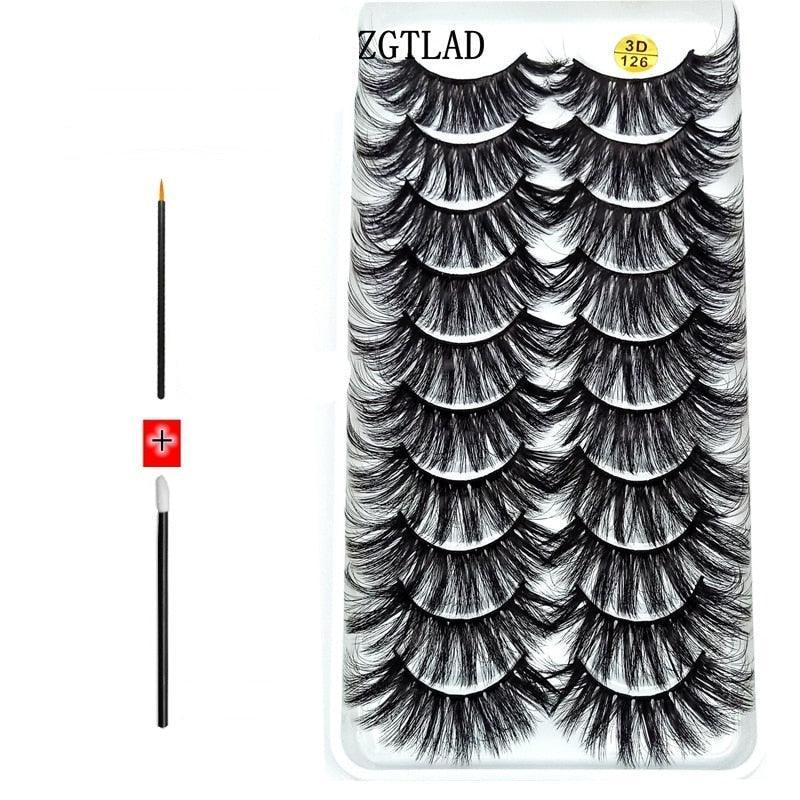 Novo Kit com 10 Pares de Cílios Longos: Realce Seu Olhar com Volume e Elegância - Loja Universo 4V