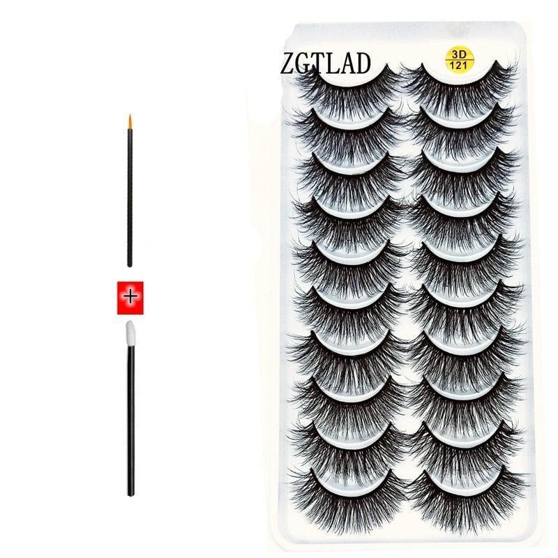 Novo Kit com 10 Pares de Cílios Longos: Realce Seu Olhar com Volume e Elegância - Loja Universo 4V